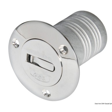 Bouchon laiton chromé WATER 50 mm | EAN 8033137110436 Ref 20.367.12