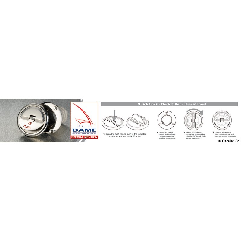 
Bouchon de nable Quick Lock Fuel 30° 50 mm 

