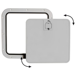 Trappe inspect façade amovible gris 375 x 375 mm | EAN 8033137109997 Ref 20.302.32