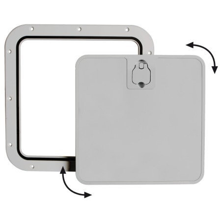Trappe inspect façade amovible gris 375 x 375 mm | EAN 8033137109997 Ref 20.302.32