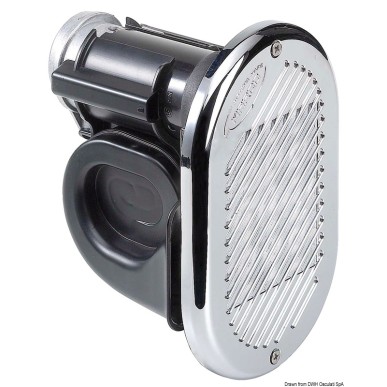 Avertisseur électropneumat. HURRICANE chromé 12 V | EAN 8022278605321 Ref 21.455.12