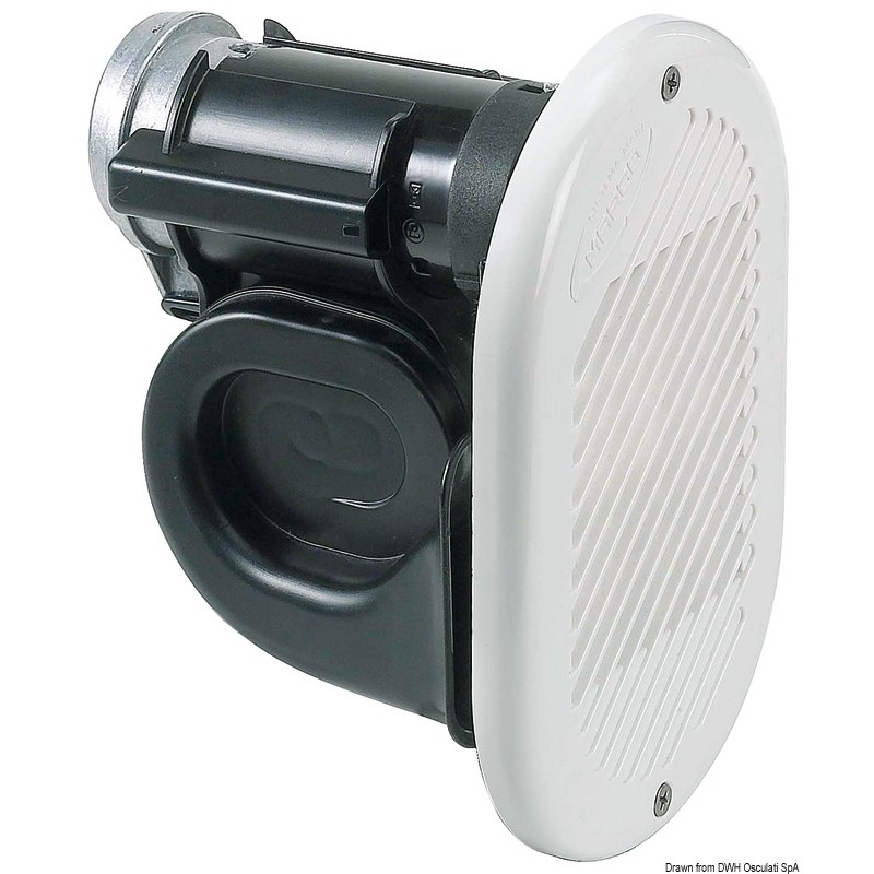 
Avertisseur électropneumatique HURRICANE blanc 12V 
