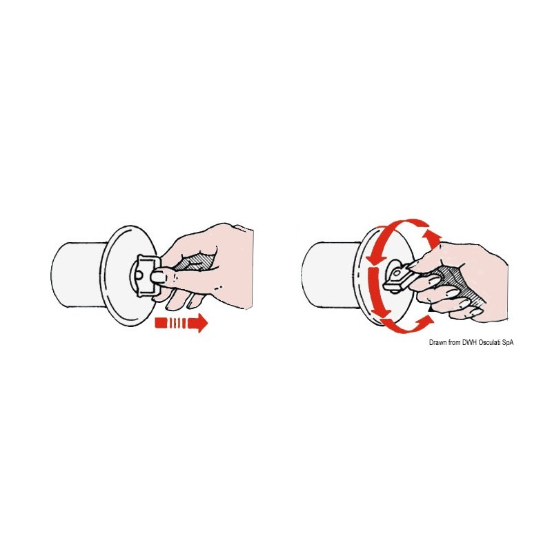
Bouchon droit laiton chromé WASTE 38 mm 
