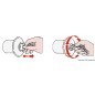 
Bouchon droit laiton chromé WASTE 38 mm 
