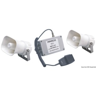 Avertisseur/Sifflet 2 haut-parleurs étanches 24 V | EAN 8022278604898 Ref 21.428.24