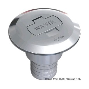 Bouchon Waste droit 38 mm | EAN 8033137110924 Ref 20.668.06