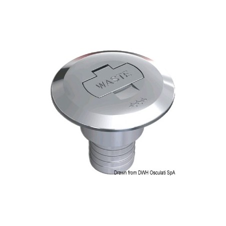 Bouchon Waste droit 38 mm | EAN 8033137110924 Ref 20.668.06