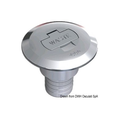 Bouchon Waste droit 38 mm | EAN 8033137110924 Ref 20.668.06