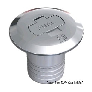 Bouchon Fuel droit 38 mm | EAN 8033137110917 Ref 20.668.05