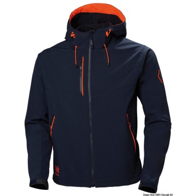 Veste HH Chelsea Evo Hooded Softshell navy bleu XL | EAN 8033137208904 Ref 24.509.14