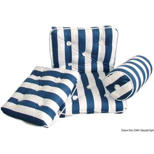 Coussin coton simple bandes blanc/bleu 430x350mm | EAN 8033137113840 Ref 24.430.14