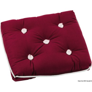 Coussin coton Simple bordeaux 430 x 350 mm  Ref 24.430.13