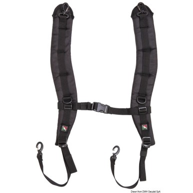 Bretelles rembourrées noires p. Voyager SR-02 | EAN 8033137113284 Ref 23.521.90