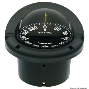 Compas encastr. RITCHIE Helmsman 3"3/4 noir 24V | EAN 8033137062766 Ref 25.083.04