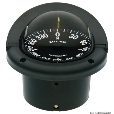 Compas encastr. RITCHIE Helmsman 3"3/4 noir 24V | EAN 8033137062766 Ref 25.083.04