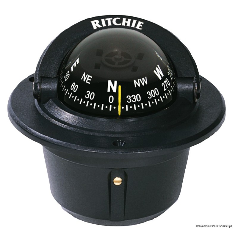 
Compas encastrem. RITCHIE Explorer 2"3/4 noir/noir 
