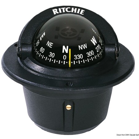 Compas encastrem. RITCHIE Explorer 2"3/4 noir/noir | EAN 10342160980 Ref 25.081.01