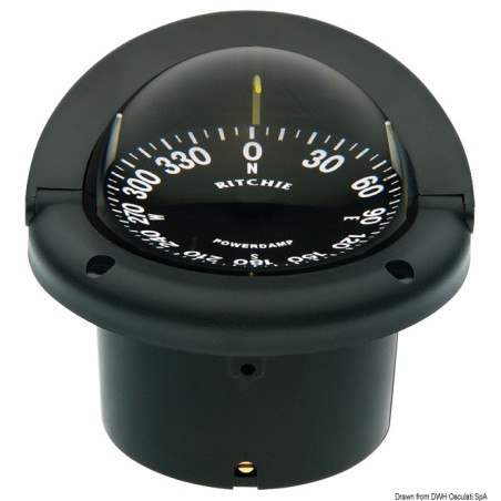 Compas encastr. RITCHIE Helmsman 3"3/4 noir/noir | EAN 10342138316 Ref 25.083.01