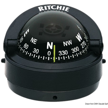Compas externe RITCHIE Explorer 2"3/4 noir/noir | EAN 8033137115011 Ref 25.081.11
