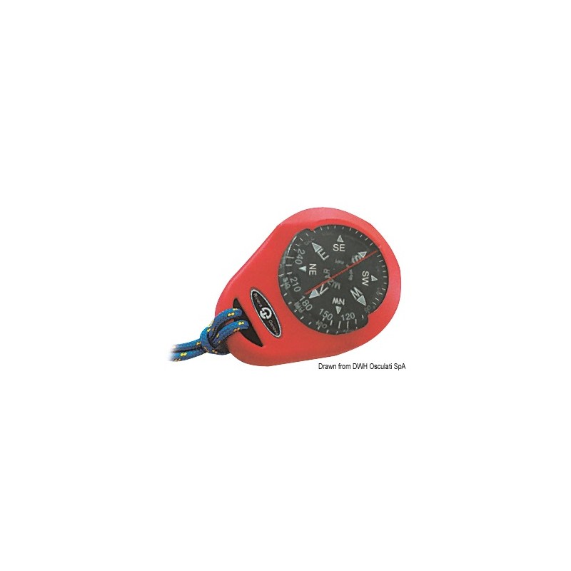 
Compas RIVIERA Mizar avec boîtier souple red 
