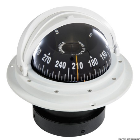 Compas encastrer + dôme de protection télescopique RIVIERA 4''| EAN 8033137114830 Ref 25.028.19