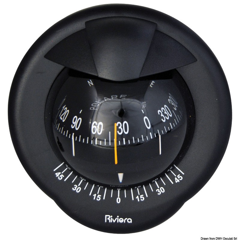
Compas 4" RIVIERA Polare BP1 noire/noire 
