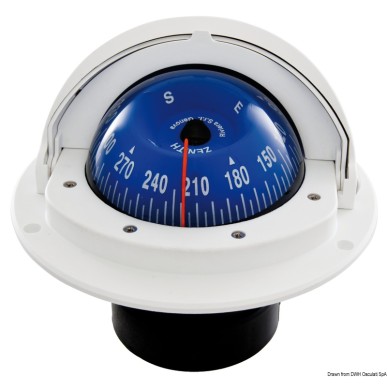 Compas 3" RIVIERA AV rose bleue/boîtier blanc | EAN 8033137114359 Ref 25.014.21