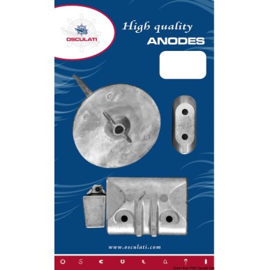 Kit anode hors-bords Yamaha 60/90 HP | EAN 8059617818661 Ref 43.354.10