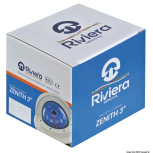 Compas 3" RIVIERA Zenith SLIM noir, rose noir frontale | EAN 8033137209208 Ref 25.014.30