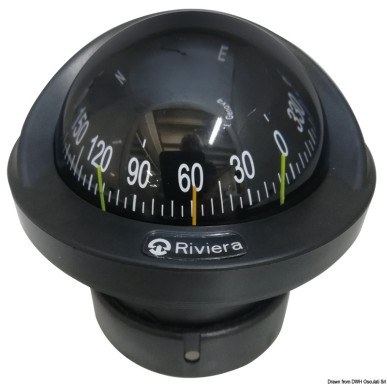 Compas RIVIERA Artica Slim 2"3/4 encastr. noir, rose noir | EAN 8033137209185 Ref 25.005.31