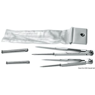 Compas laiton chromé 140 mm | EAN 8033137115264 Ref 26.142.60