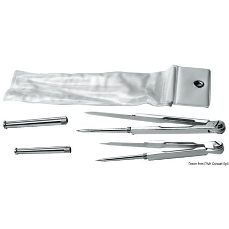 Compas laiton chromé 140 mm | EAN 8033137115264 Ref 26.142.60