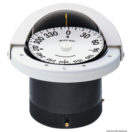Compas encastr. RITCHIE Navigator 4"1/4 blanc/blan | EAN 8033137115141 Ref 25.084.02