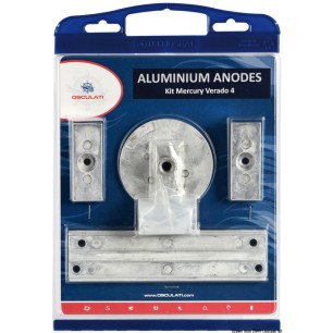 Kit anode Mercury 4 pcs. aluminium | EAN 8033837069225 Ref 43.355.01