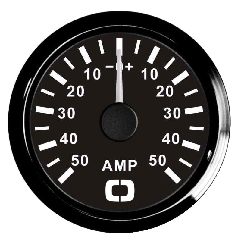 
Ampèremètre avec shunt 50 A noir/noir 
