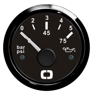 Indicateur pression de l'huile 0/5 bar noir/noir | EAN 8033137040573 Ref 27.320.10
