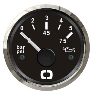 Indicateur pression de l'huile 0/5 bar noir/polie | EAN 8033137040733 Ref 27.321.10