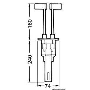 Boîtier de commande bi-levier GEMINI B50 | EAN 8031164344640 Ref 45.350.01-B50