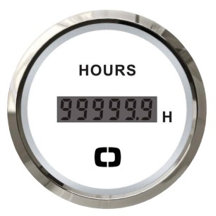 Compte-heures numérique blanc/polie | EAN 8033137040986 Ref 27.322.36