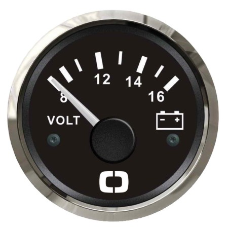 Voltmètre 8/16 V noir/polie | EAN 8033137040757 Ref 27.321.14