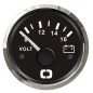 
Voltmètre 8/16 V noir/polie 

