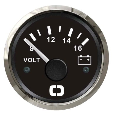 Voltmètre 8/16 V noir/polie | EAN 8033137040757 Ref 27.321.14