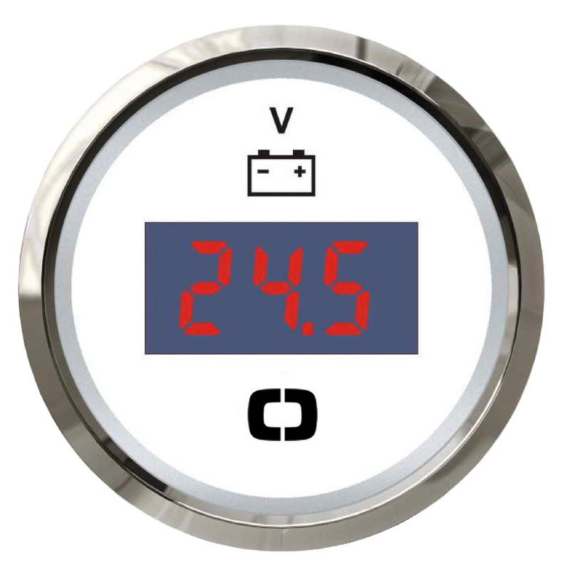 
Voltmètre numérique 8/32 V blanc/polie 
