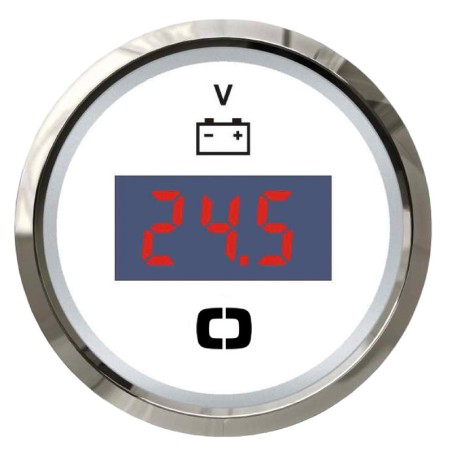Voltmètre numérique 8/32 V blanc/polie | EAN 8033137040993 Ref 27.322.40