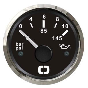 Indicateur pression de l'huile 0/10 bar noir/polie | EAN 8033137040740 Ref 27.321.11