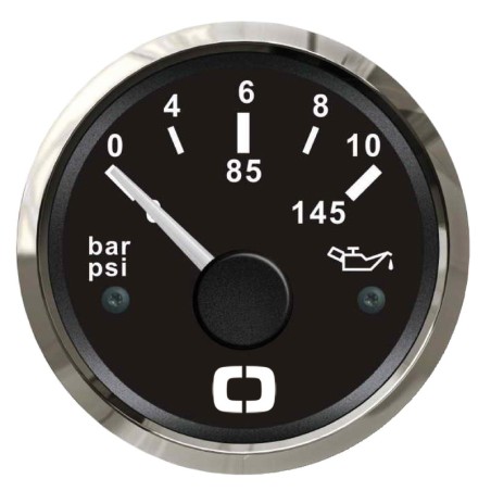 Indicateur pression de l'huile 0/10 bar noir/polie | EAN 8033137040740 Ref 27.321.11
