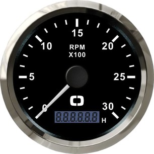 Compte-tours 0-3000 tpm blanc/polie | EAN 8033137063657 Ref 27.327.01