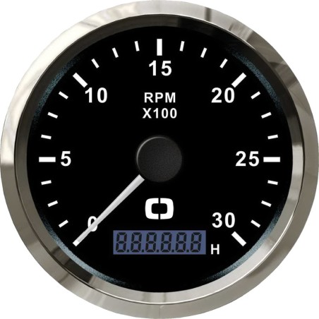 Compte-tours 0-3000 tpm blanc/polie | EAN 8033137063657 Ref 27.327.01