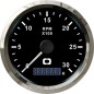 
Compte-tours 0-3000 tpm blanc/polie 

