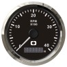 
Compte-tours 0-4000 tpm noir/polie 
